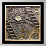 Interpretive "Star of David" made from corrugated Posters