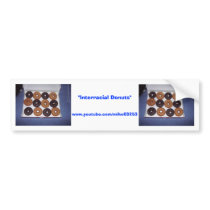 Interracial Donuts bumper stickers