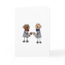 Interracial Gay Couple Greeting Card