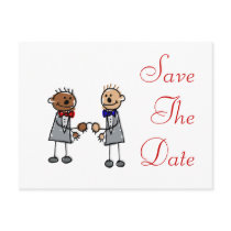 Interracial Gay Couple Postcards