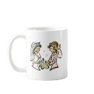 basic_mug - These two brides show everyone that it does not matter what race or gender you are.  This great gift is perfect for anyone who is marrying their same sex partner, show everyone that you are in love and nothing will stop you from declaring your love. Great to show everyone you were just married, or for use as wedding favors or invitations.