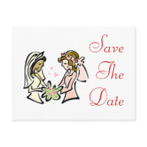 Interracial Lesbian Lovers postcards