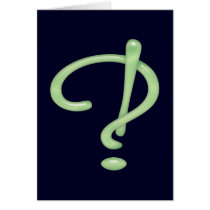 Interrobang! Green Glass cards by Grammarati Interrobang! Green Glass cards