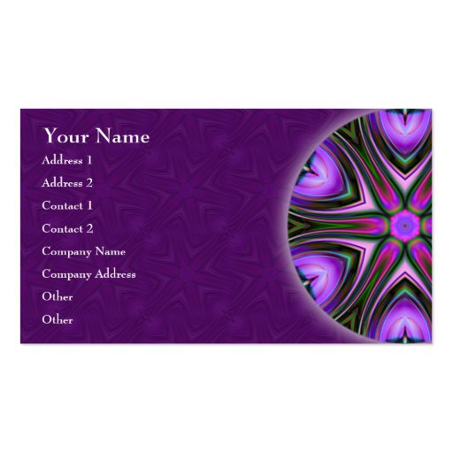 Intersect Mandala Business Card (front side)