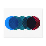 Intersecting Circle Pattern Post Card
