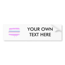 INTERSEX FLAG DRIPPING BUMPER STICKER