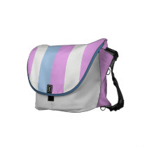 Intersex flag messenger bag