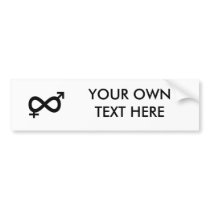 INTERSEX INFINTE SYMBOL BUMPER STICKER