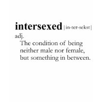 INTERSEXED (definition) t-shirts