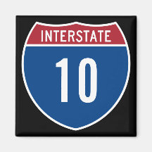 Interstate 10 magnets