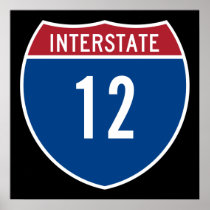 Interstate 12 poster