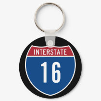 Interstate 16 keychains by designs4you Interstate 16 keychains
