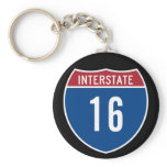 Interstate 16 keychains