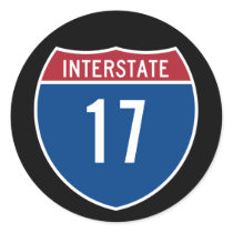 Interstate 17 stickers by designs4you Interstate 17 stickers