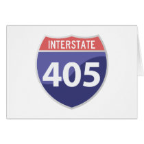 Interstate 405 (I-405) Calif. Highway Road Trip Card
