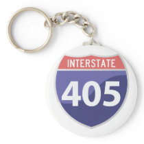 Interstate 405 (I-405) Calif. Highway Road Trip Keychain