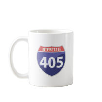 Interstate 405 (I-405) Calif. Highway Road Trip Mugs
