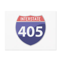 Interstate 405 (I-405) Calif. Highway Road Trip Postcard
