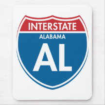 Interstate Alabama AL Mouse Pads