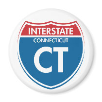 Interstate Connecticut CT magnets by spotees Interstate Connecticut CT magnets