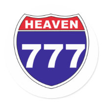 "Interstate" Heaven 777 Stickers