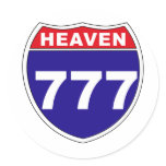 "Interstate" Heaven 777 Stickers