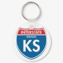 Interstate Kansas KS keychains