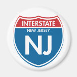 Interstate New Jersey NJ Magnets