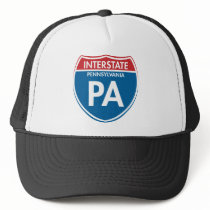 Interstate Pennsylvania PA Trucker Hat