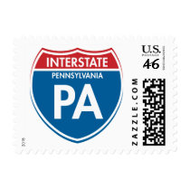 Interstate Pennsylvania PA Postage Stamps
