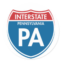 Interstate Pennsylvania PA stickers