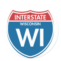 Interstate Wisconsin WI stickers by spotees Interstate Wisconsin WI stickers