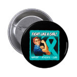 Interstitial Cystis Rosie Riveter FightLikeAGirl buttons