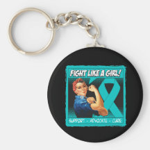 Interstitial Cystis Rosie Riveter FightLikeAGirl Key Chains