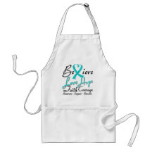 Interstitial Cystitis Believe Heart Collage Apron
