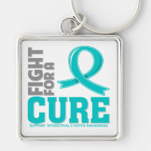 Interstitial Cystitis Fight For A Cure Keychain