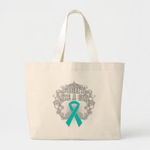 Interstitial Cystitis Fight Like A Girl Fleurish Canvas Bag