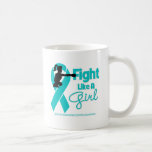 Interstitial Cystitis Fight Like A Girl  Knock Out mugs