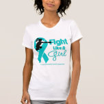 Interstitial Cystitis Fight Like A Girl  Knock Out t-shirts