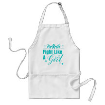 Interstitial Cystitis Fight Like A Girl Ornate Aprons