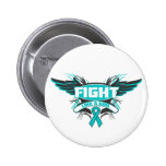 Interstitial Cystitis Fight Like a Girl Wings.png Pinback Buttons