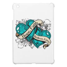 Interstitial Cystitis Hope Faith Dual Hearts iPad Mini Covers