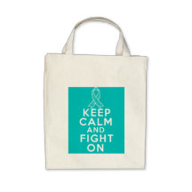 Interstitial Cystitis Keep Calm and Fight On Tote Bag