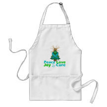 Interstitial Cystitis Peace Love Joy Cure Aprons