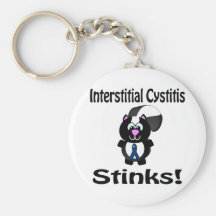 Interstitial Cystitis Stinks Skunk Awareness Keychains