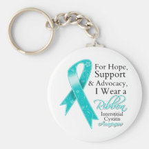 Interstitial Cystitis Support Hope Awareness Key Chains