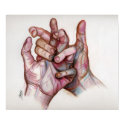 intertwined hands posters