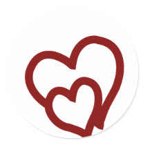 Intertwined Hearts stickers by 777Images Intertwined Hearts stickers