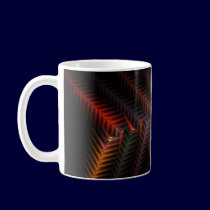 Interwoven - burgundy mugs