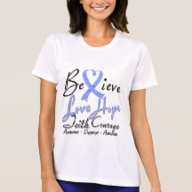 Intestinal Cancer Believe Heart Collage Shirt
